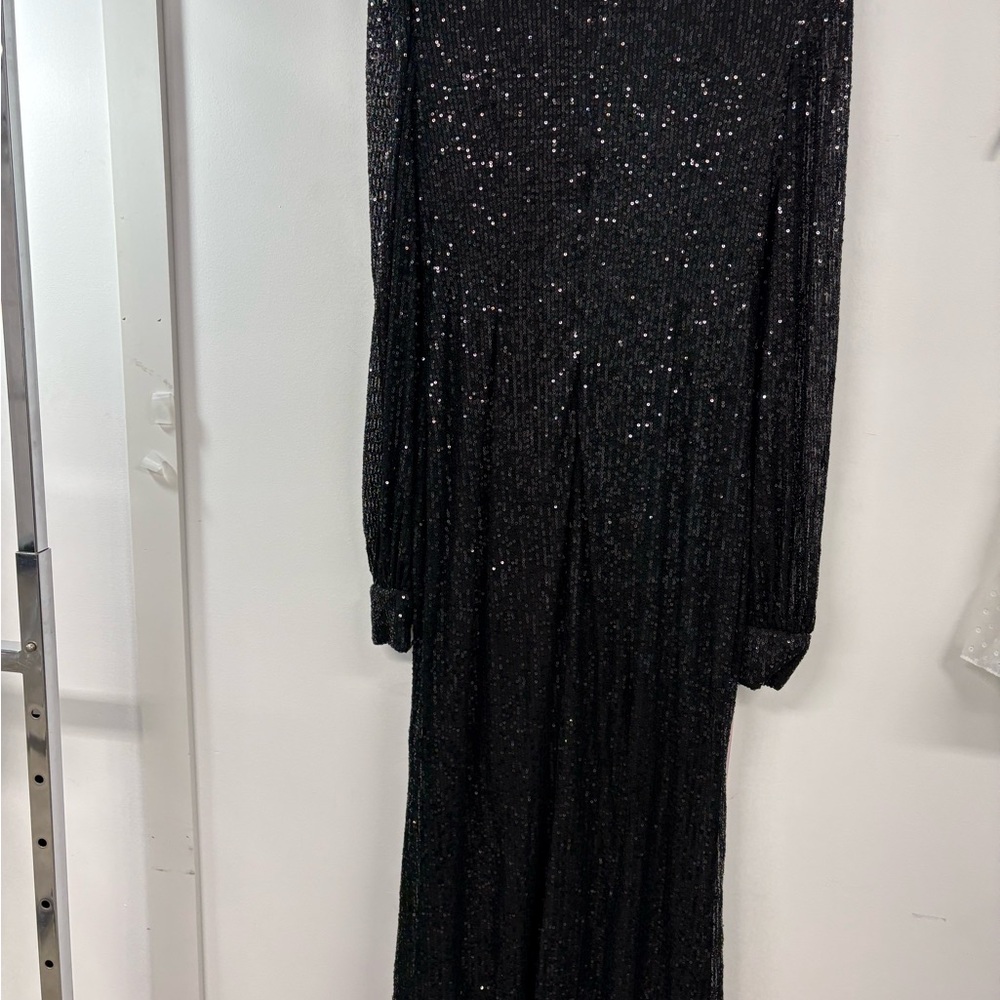 Elegant Black Sequin Dress